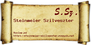 Steinmeier Szilveszter névjegykártya
